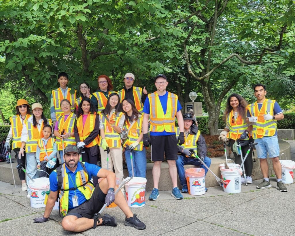 We split into 5 groups, each led by Litter Leaders, to widen our impact!