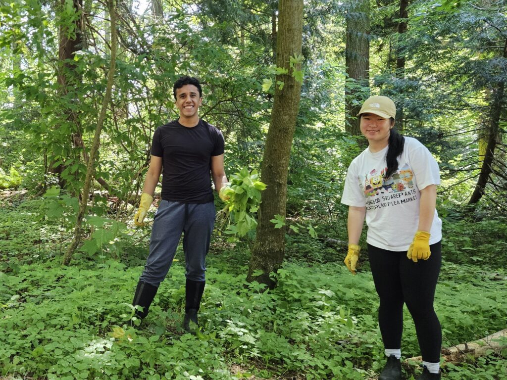 These youth, Dean & Niki, have come out to several activities in Ruth Johnson Park and elsewhere, and have been inspired to keep taking action!